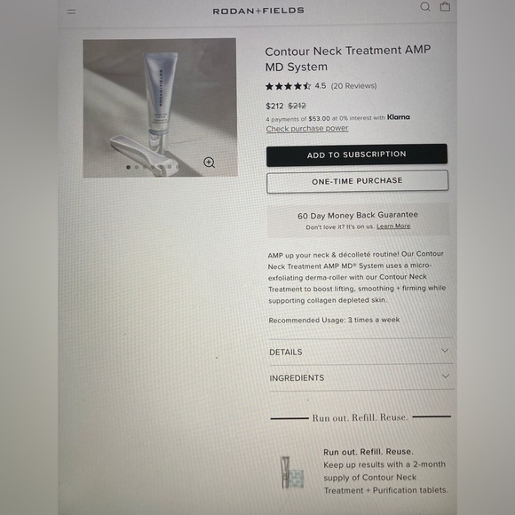 New in Box -Rodan + Fields Amp MD Derma-Roller Kit - Picture 3 of 4